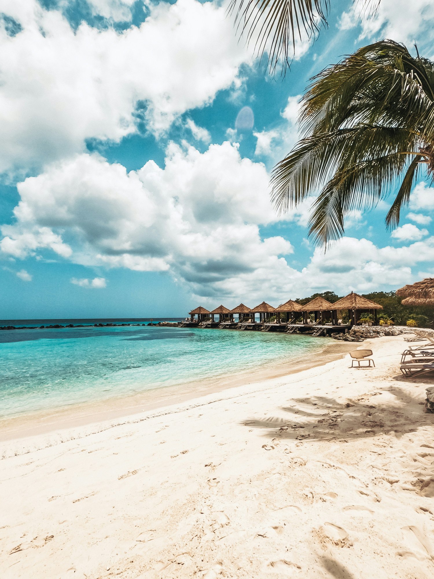 Aruba white sand beach with crystal water